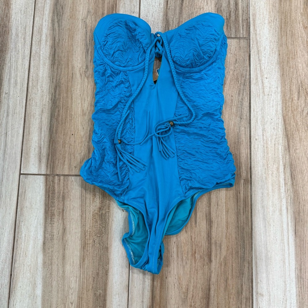 Nanette Lepore Turquoise One Piece swimsuit